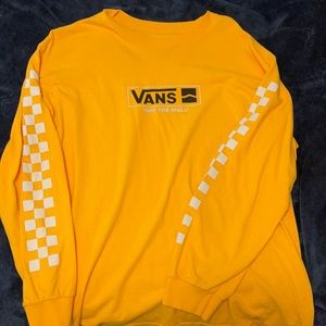 Gold Vans Longsleeve Tee